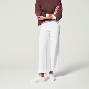 SPANX Stretch Twill Cropped Wide Leg Pant